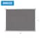 Mastervision MasterVision Ayda Wall Mount Push Pin Bulletin Board, 36x48", Gray Felt, Aluminum Frame, Home/Office FA05429214 - alternate 4